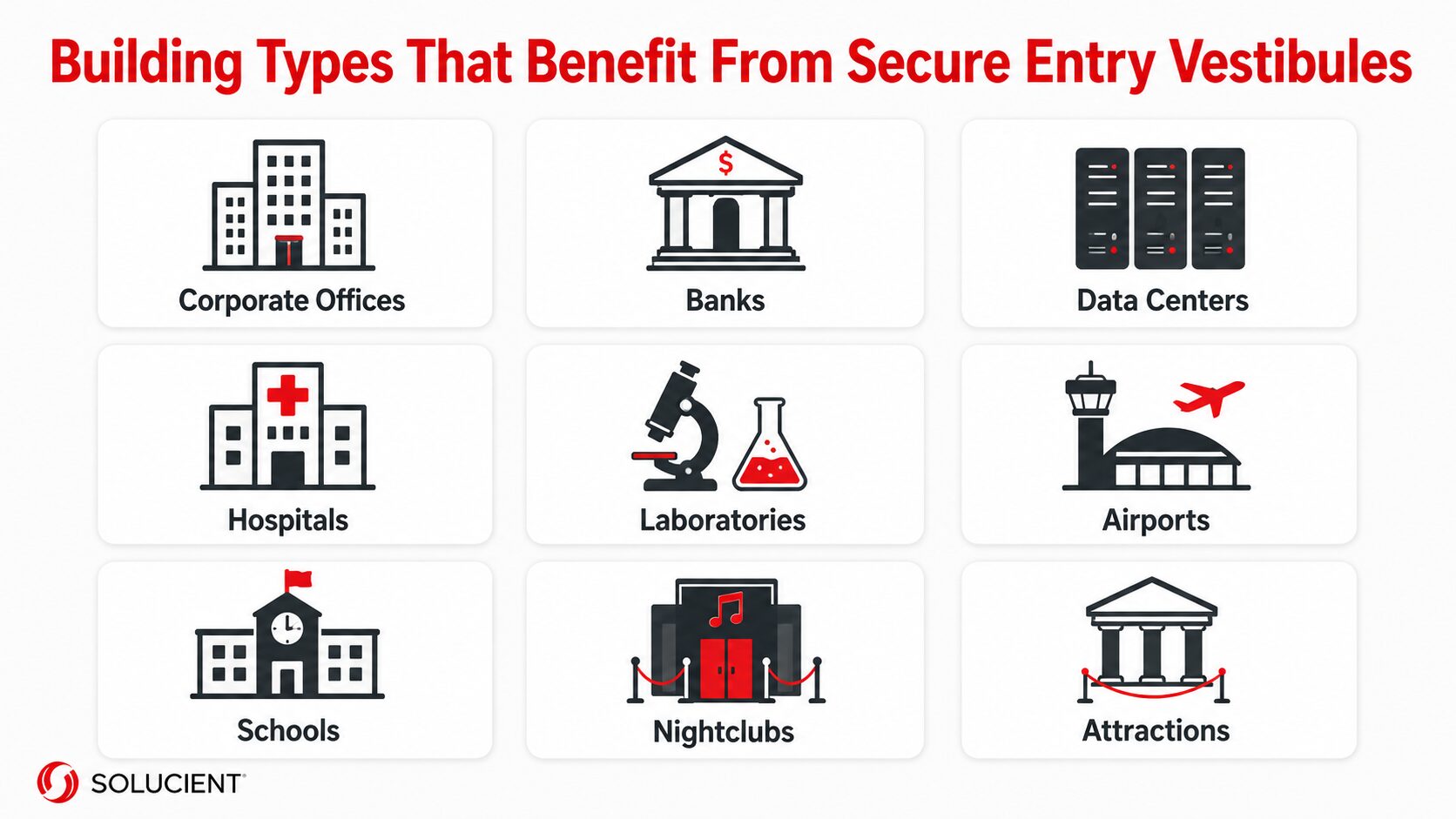 Building Types That Benefit From Secure Entry Vestibules - Solucient Security, Detroit MI specialized commercial security services
